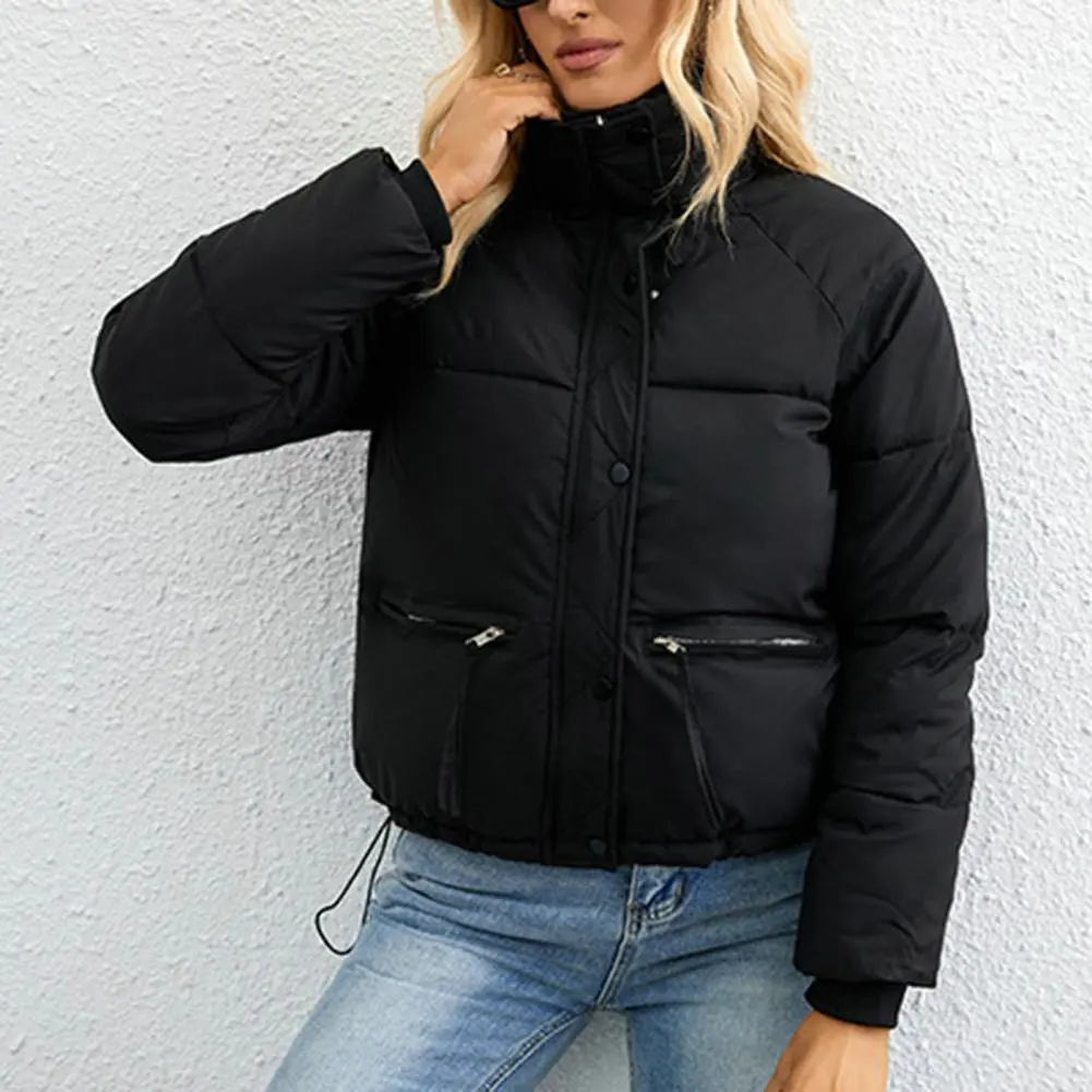 2023 Autumn Winter Women Parka Down Cotton Jackets Casual Thick Warm Hooded Coat Zippers Loose Female Outwear Jacket parkas