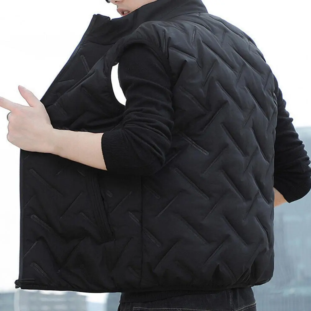 2023 Vest Men Autumn Jackets Thick Vests Man Sleeveless Coats Male Warm Cotton-Padded Waistcoat Men Gilet Veste Hommes