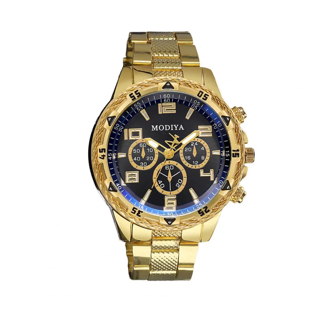 Men's Quartz Watches Sapphire Retro Chronograph Stainless Steel Waterproof Watch Men Relogio Masculino