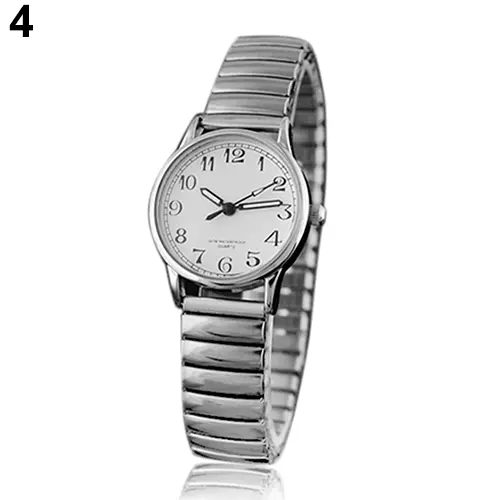 Black alloy Arabic numerals for men and women Elastic elastic band quartz watch set Lovers watch set
