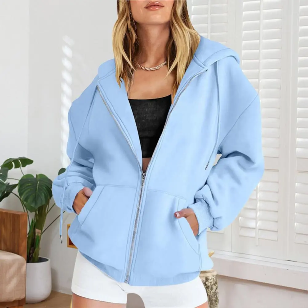 Men's Zip Up Hoodies Casual Zipper Jacket Coats Women Fleece Autumn Winter Harajuku Gothic Hooded Sweatshirts Sports Streetwear