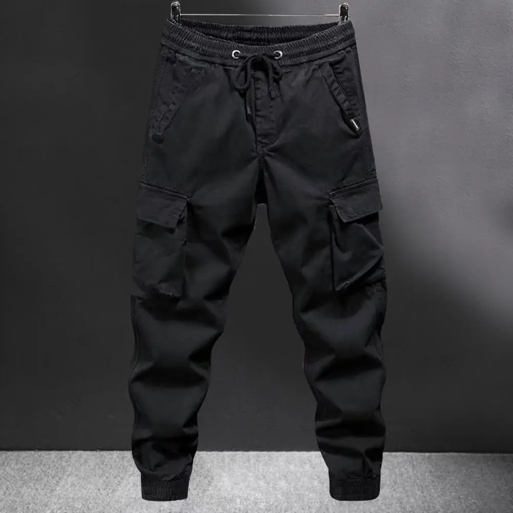 Men Straight Cargo Casual Pant Outdoor Men Camping Hiking Training Trouser Streetwear Pant Fashion Workwear Cargo Large Pocket