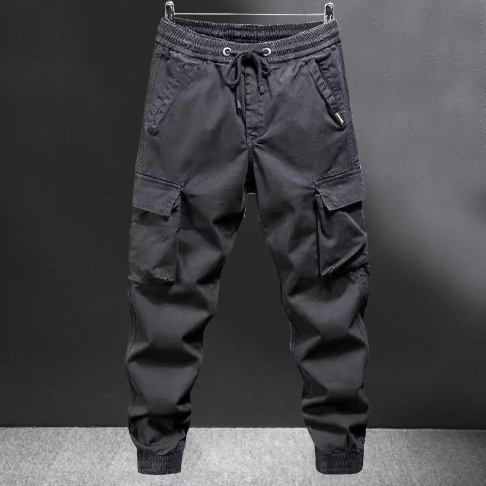 Men Straight Cargo Casual Pant Outdoor Men Camping Hiking Training Trouser Streetwear Pant Fashion Workwear Cargo Large Pocket