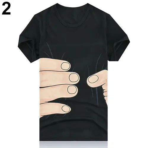 2023 New Summer Men's High-Quality Cotton T-Shirt Short Sleeve Hand Bone Print O-neck Casual Streetwear Tee Top