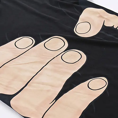 2023 New Summer Men's High-Quality Cotton T-Shirt Short Sleeve Hand Bone Print O-neck Casual Streetwear Tee Top