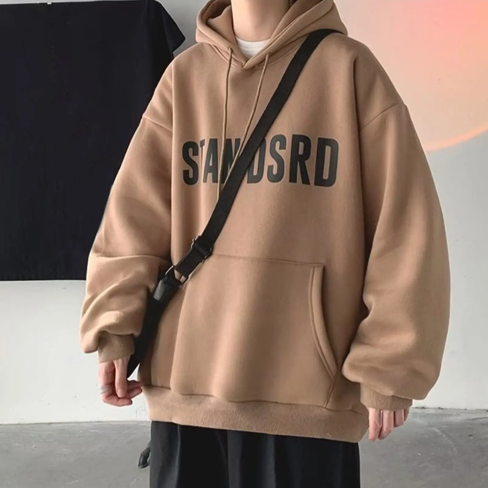 M-4XL Hoodie Hip hop Streetwear Print Letter printing Pullover Men women Sweatshirts Harajuku Gothic Oversize Hooded