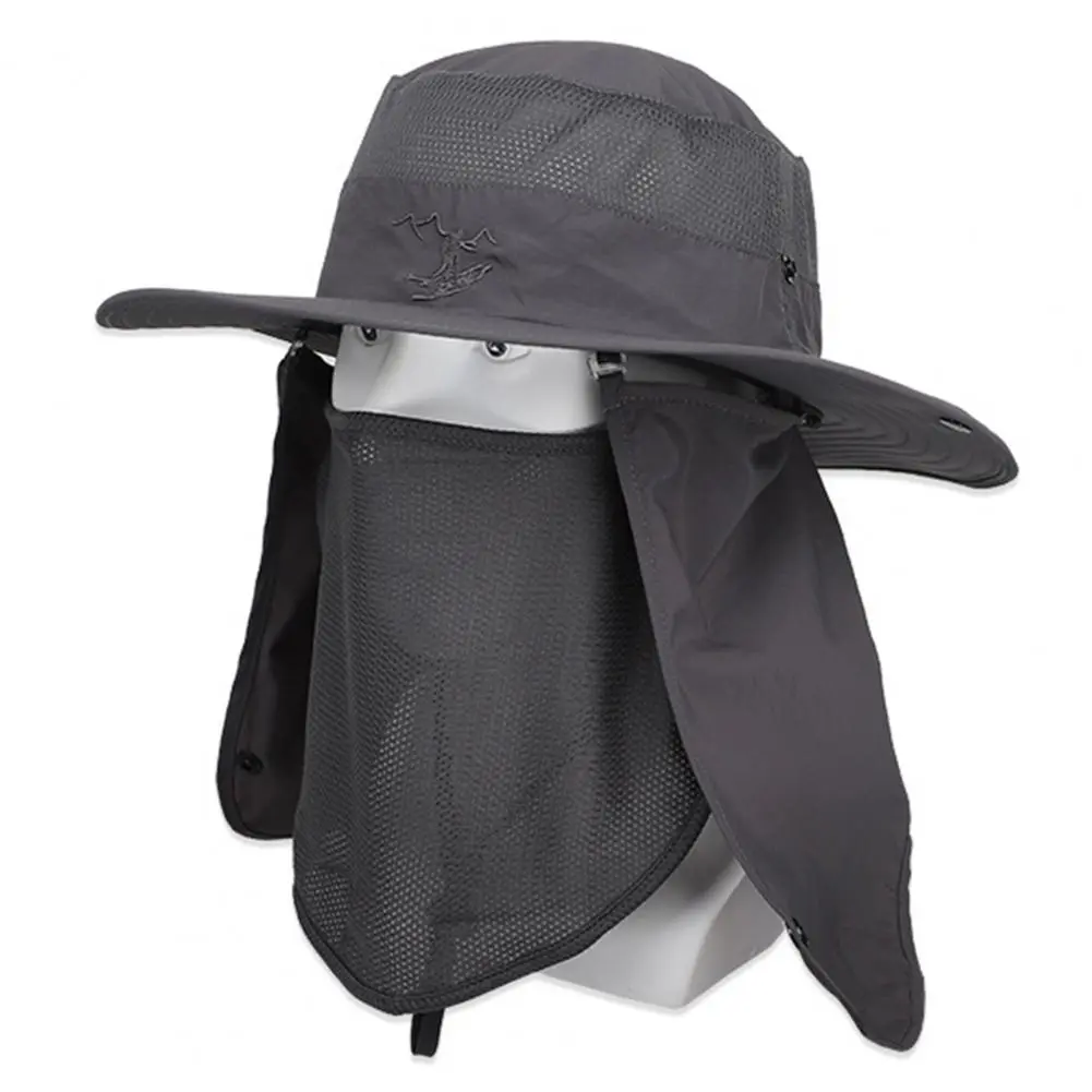 Uv Protection Sun Hat Outdoor Sun Hat with Windproof Rope 360-degree Sunshade System Face Guard Shawl for Ultimate for Outdoor