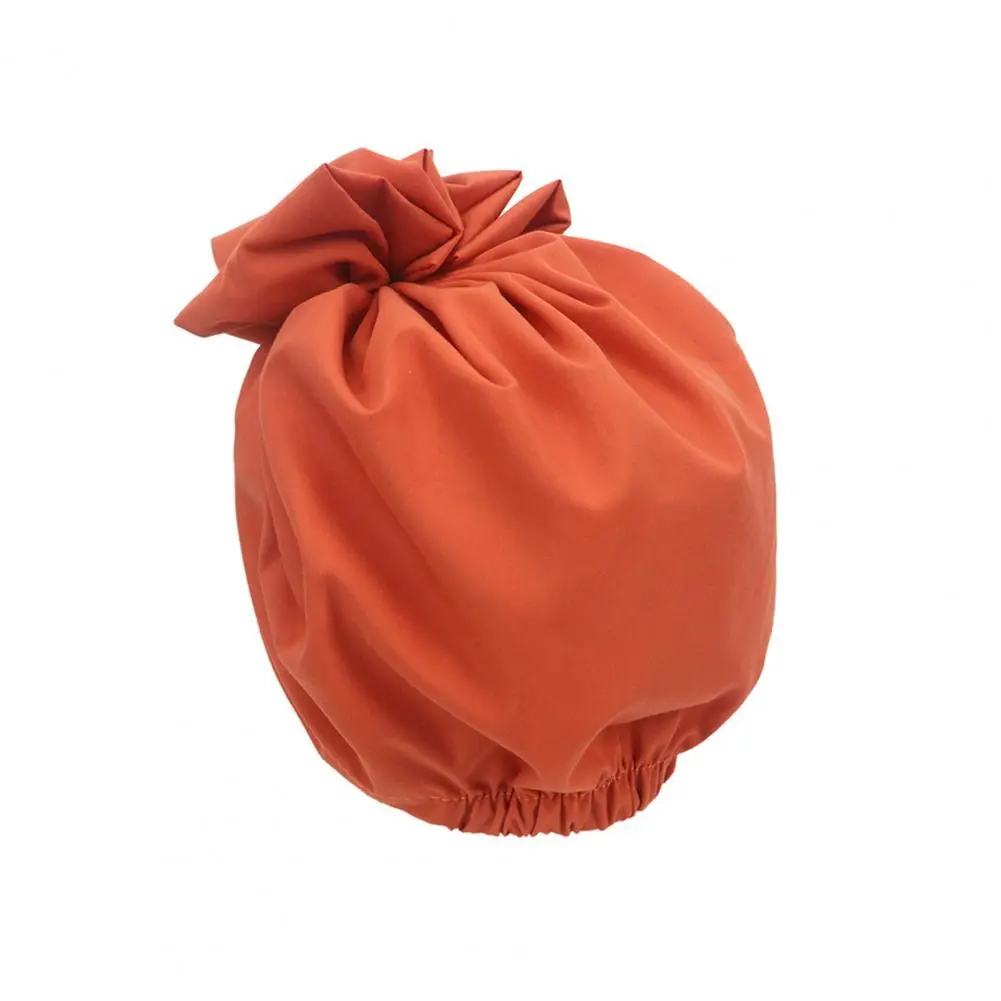 Retro Style Hat Stylish Retro Turban Hat with Flower Decor Solid Color Breathable Wind-proof Design for Women Wear Accessory