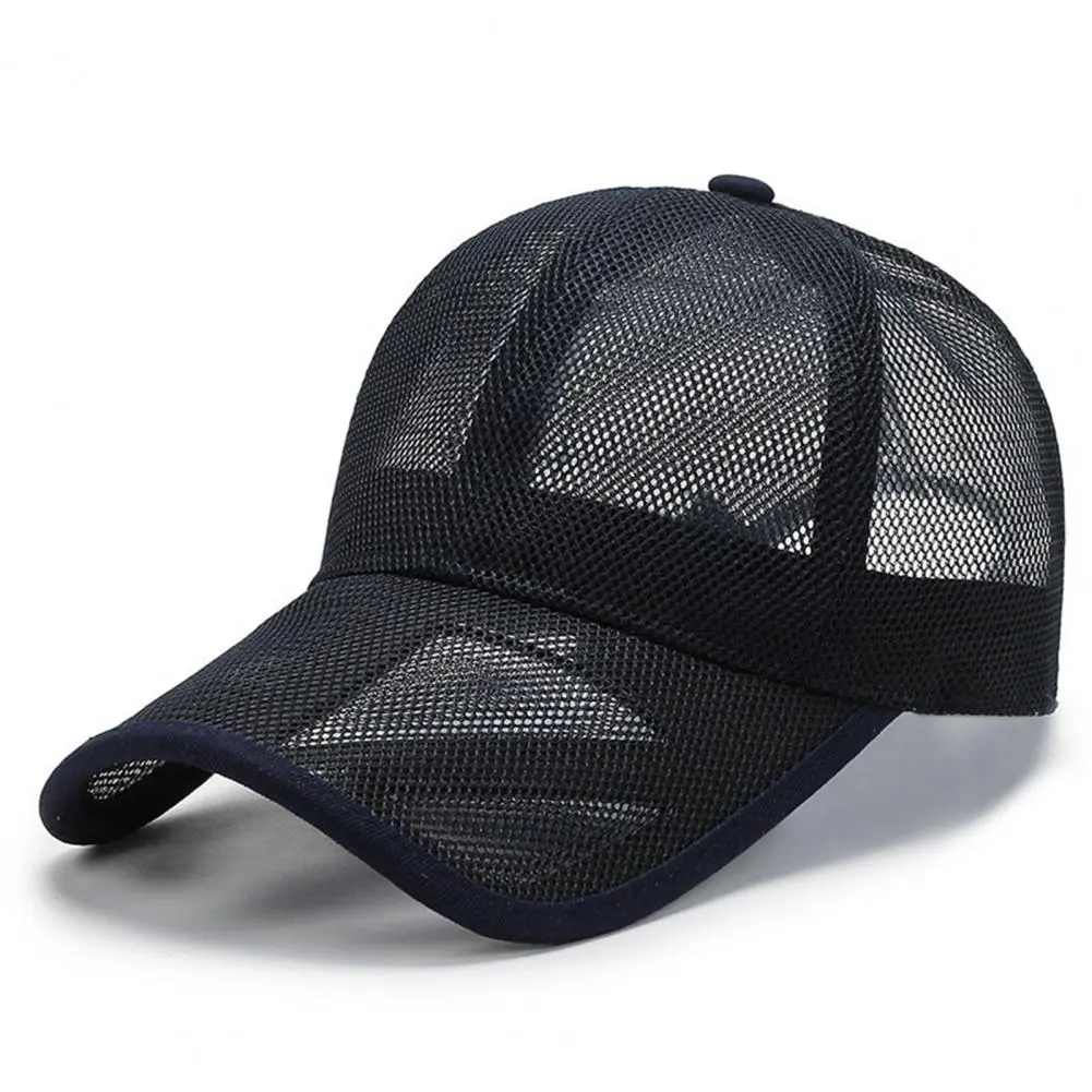 Sweating Cap Stylish Men's Adjustable Baseball Hat for Sunshade Outdoor Activities Versatile Upright Brim Casual Cap for Cycling