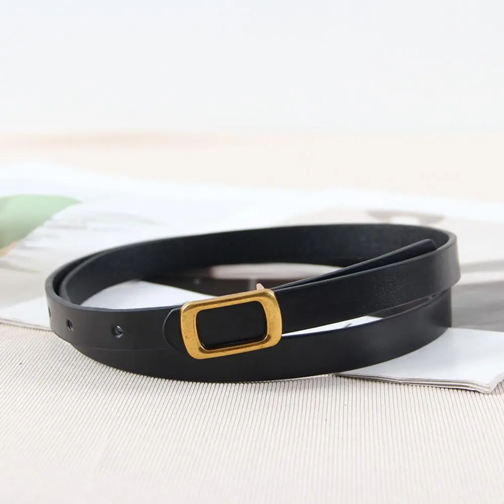 Retro Style Waist Belt Retro Style Imitation Leather Women Belt for Office Parties Adjustable Length Decorative for Jeans