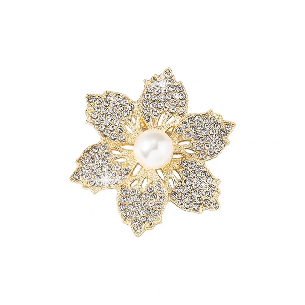 Lady Faux Shell Pearl Flower Button Covers Cufflinks Women Shirt Accessories Button Cuff Links Luxury Rhinestone Sleeve Buttons