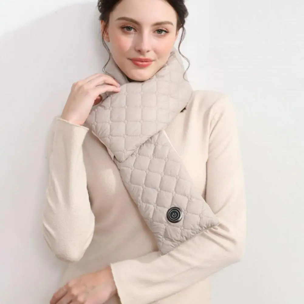 Neck Scarf with Power Bank Pocket Neck Scarf with Usb Charging Electric Heating Pad for Pain Relief Lightweight Neck Gaiter