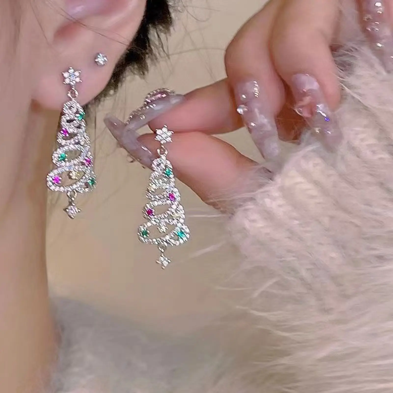 jewelry sets Fashion Jewelry Flower Antique Bronze Drop Earring Retro Bronze Brass Flower Rose Earring For Women Vintage Earring
