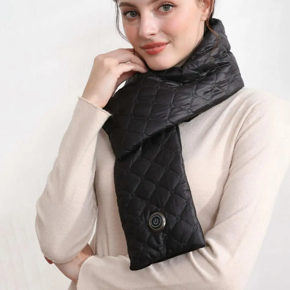 Neck Scarf with Power Bank Pocket Neck Scarf with Usb Charging Electric Heating Pad for Pain Relief Lightweight Neck Gaiter