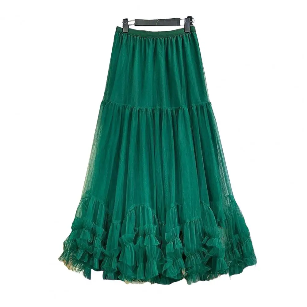 New Woman Skirts Features Printed Fabric With Elastic Waistband Mid-Rise Tierred Hem Long Skirts Prairie Chic Casual For Party