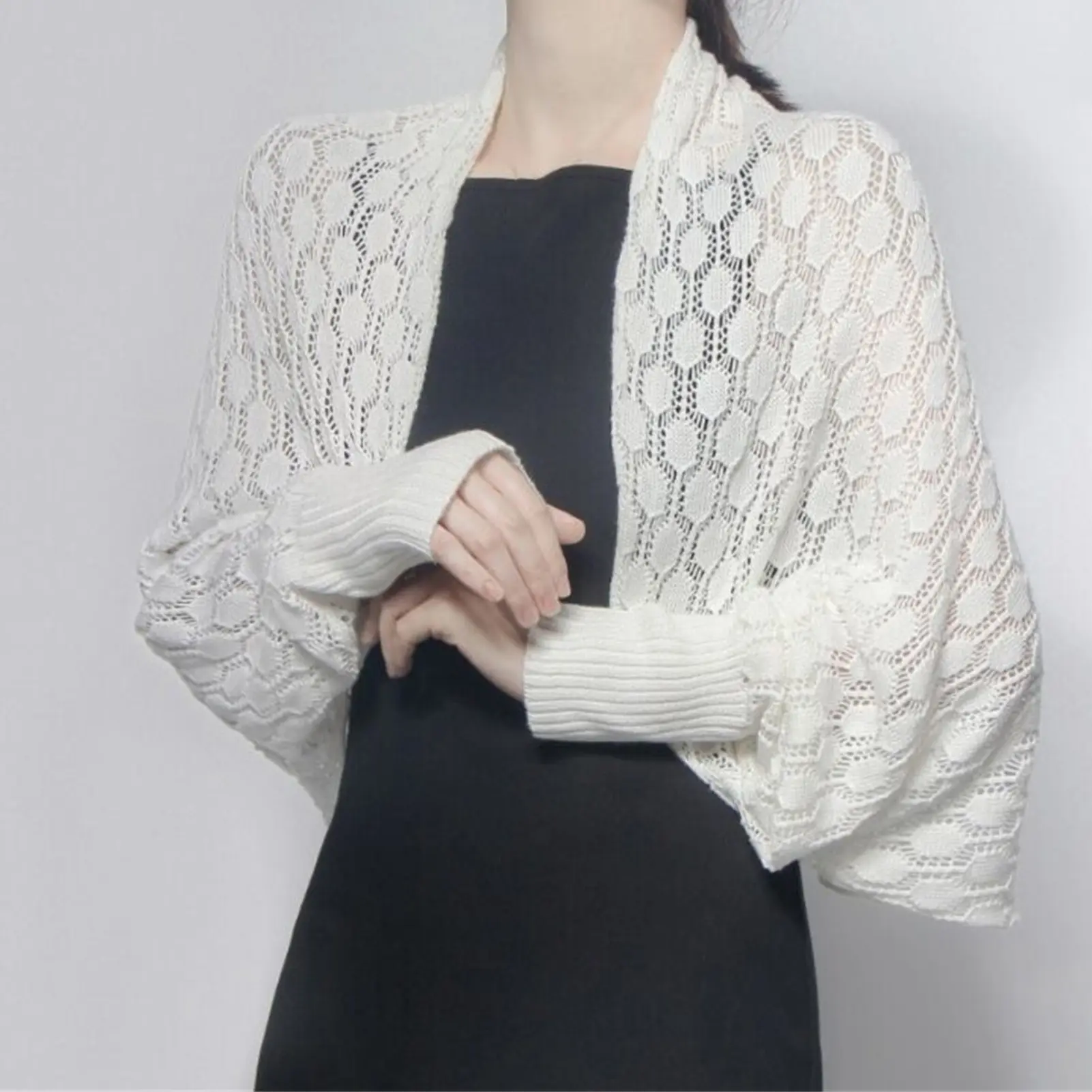 Sun Protection Knit Cardigan Women's Thin Coat Ice Silk Outerwear Cover-up Shawl Air Conditioning Shirt Summer
