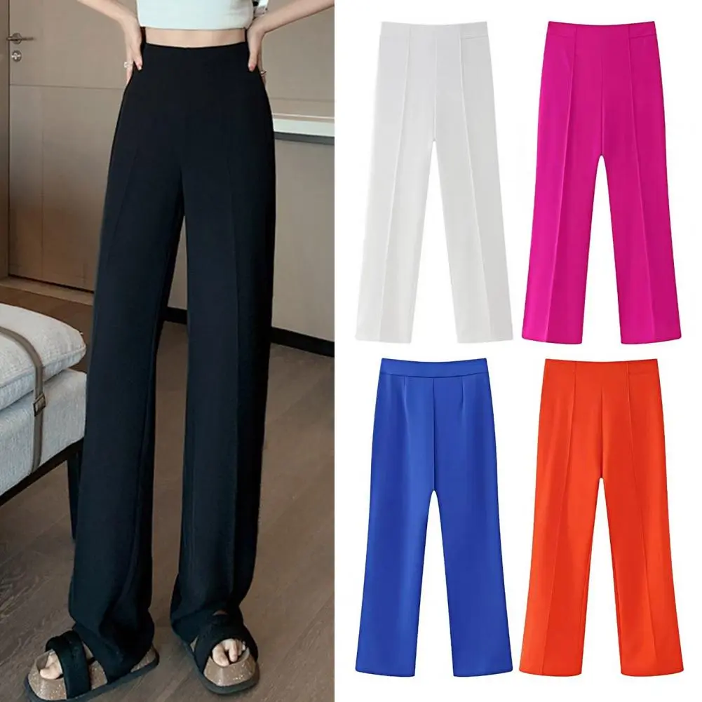 2025 Woman Solid Trouser High Waist Slim Zipper Fly Long Pants Female Wild Commute Office Lady Woman Pencil Pant Street