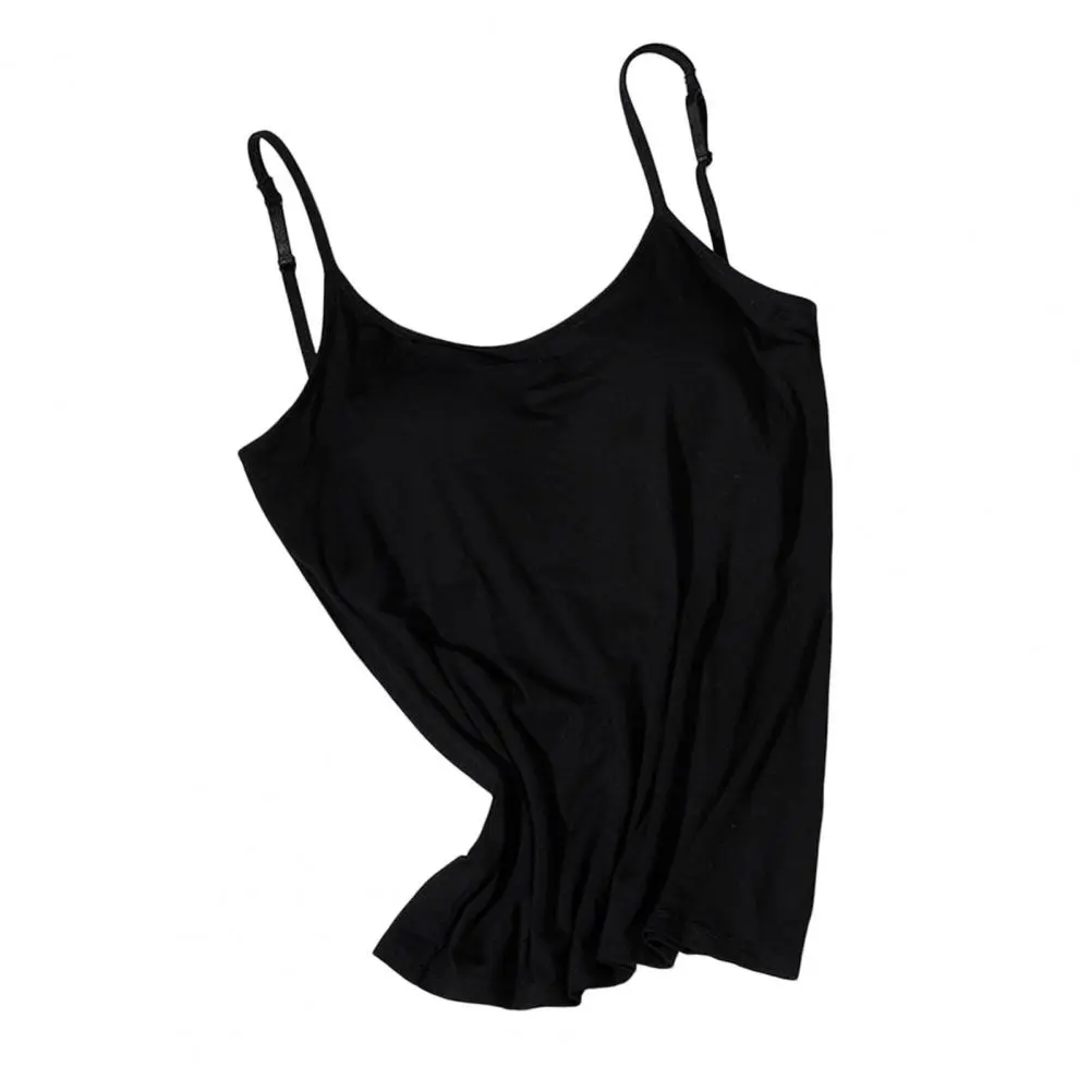 Chic Bra Vest Stretchy Camisole Vest Sleeveless Women Padded Sling Casual Bra Tank Top  Protective