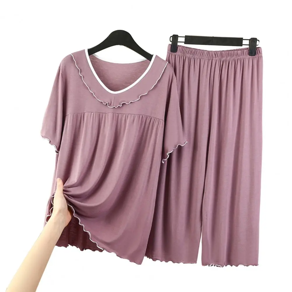 Summer Pajamas Woman Sleepwear Short Set Pajamas Pajama Set Nightwear Comfortable Short Sleeve T Shirts & Shorts Home Clothes