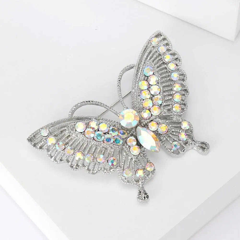 Fashion Brooch Flower Bow Brooches for Women Sweater Coat Clothing Accessories Metal Antiglare Lapel Pin Fixed Clothes Pins