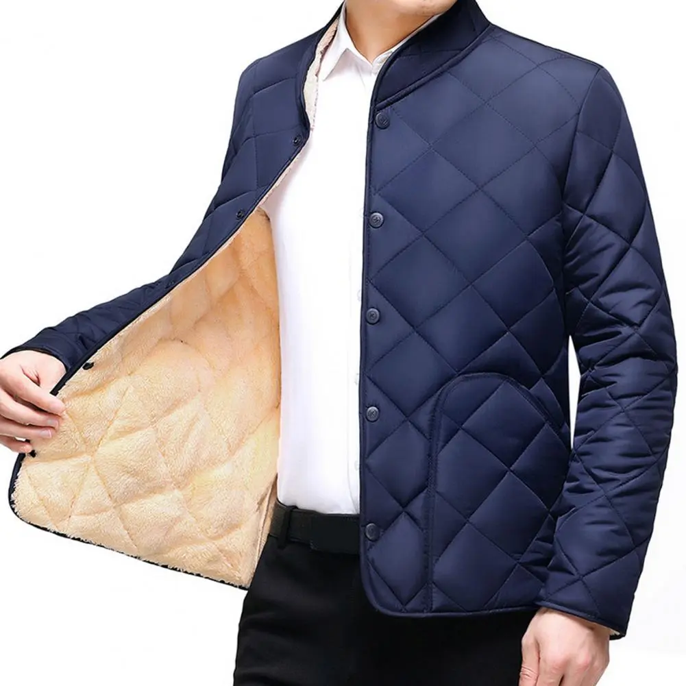 Men's Autumn Winter Coat Fashion Cotton Padded Jacket For Men Down Coats Cotton Warm Clothing Men's Parka Plus Size L-5XL