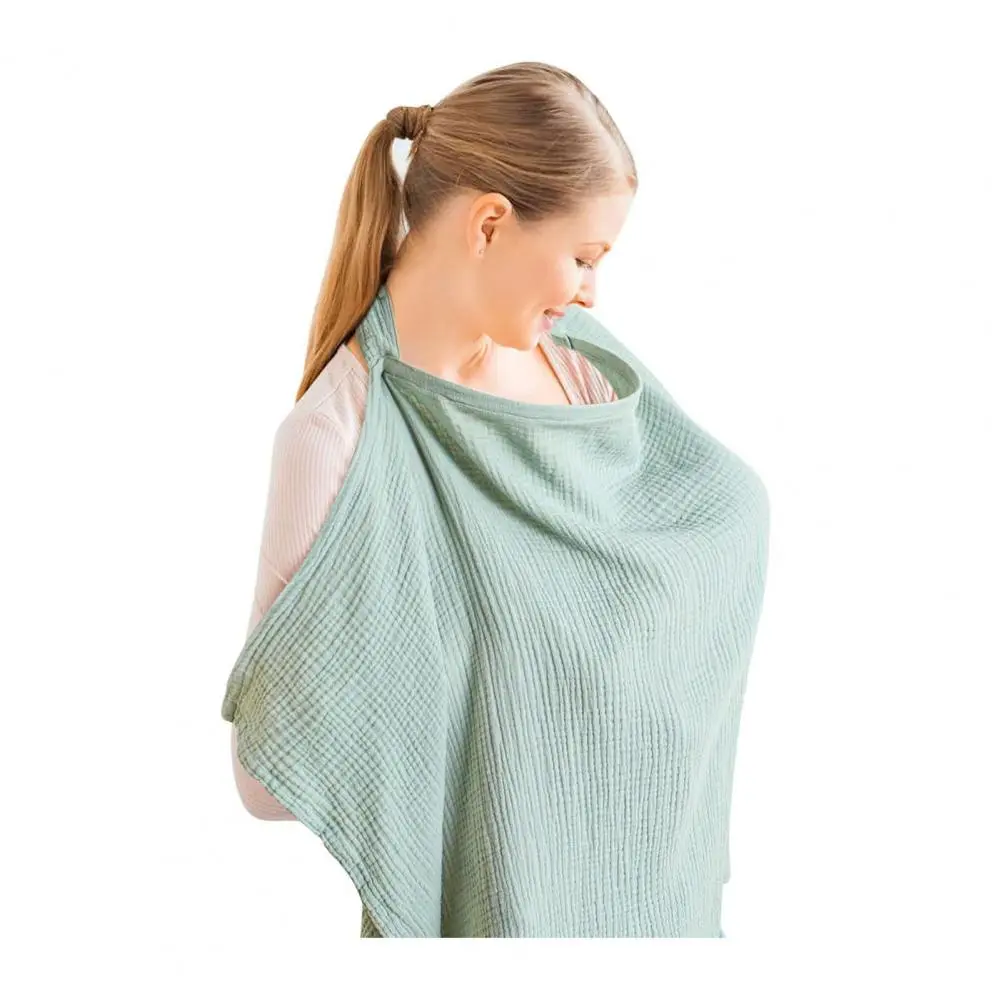 Breastfeeding Shawl Adjustable Strap Nursing Cover with Pockets for Breastfeeding Women Breathable Shawl Feeding Cloak Lactation