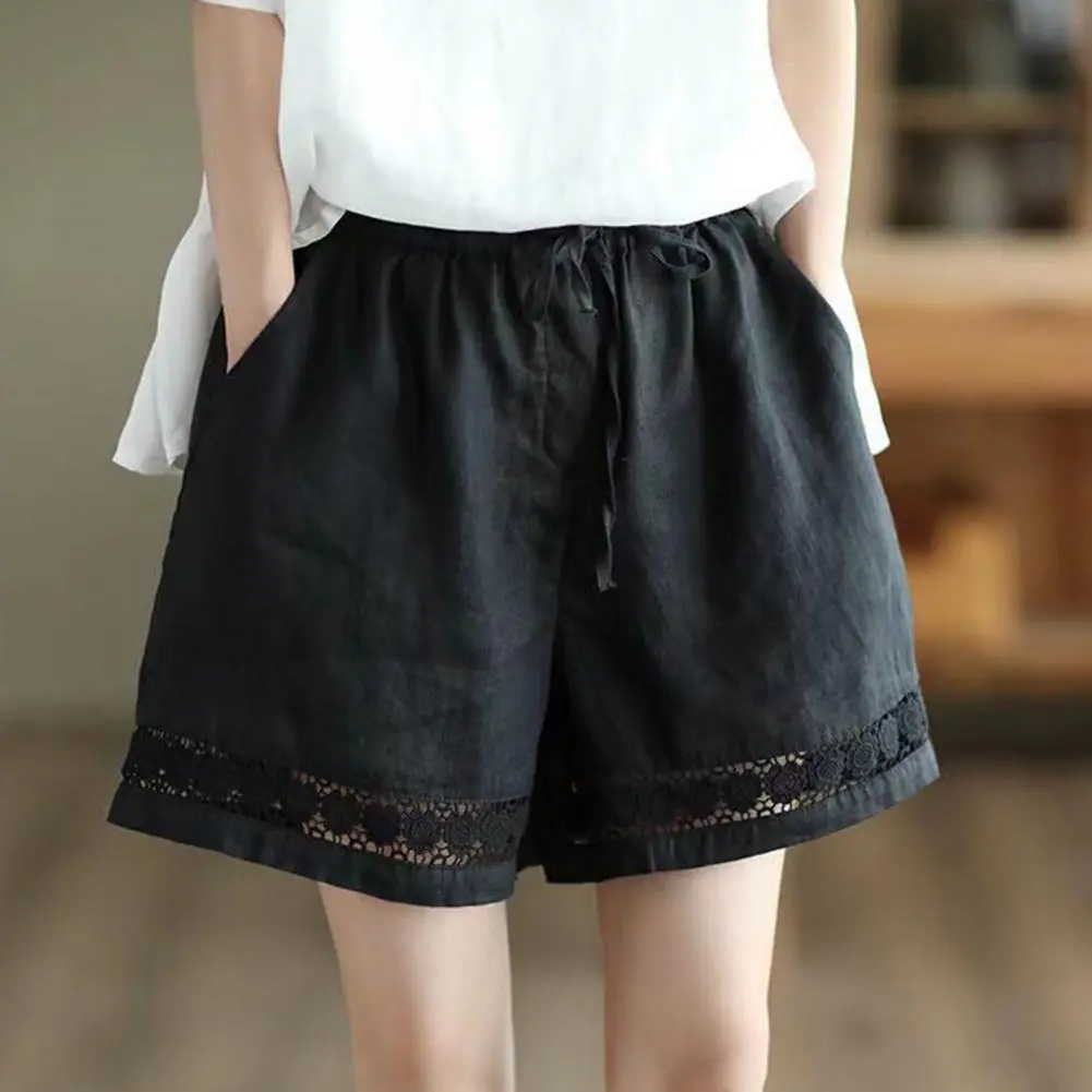 Cotton Linen Shorts Women Fashion Workout Shorts High Waiste Pants Ladies Black Casual Women Shorts Sport Femme