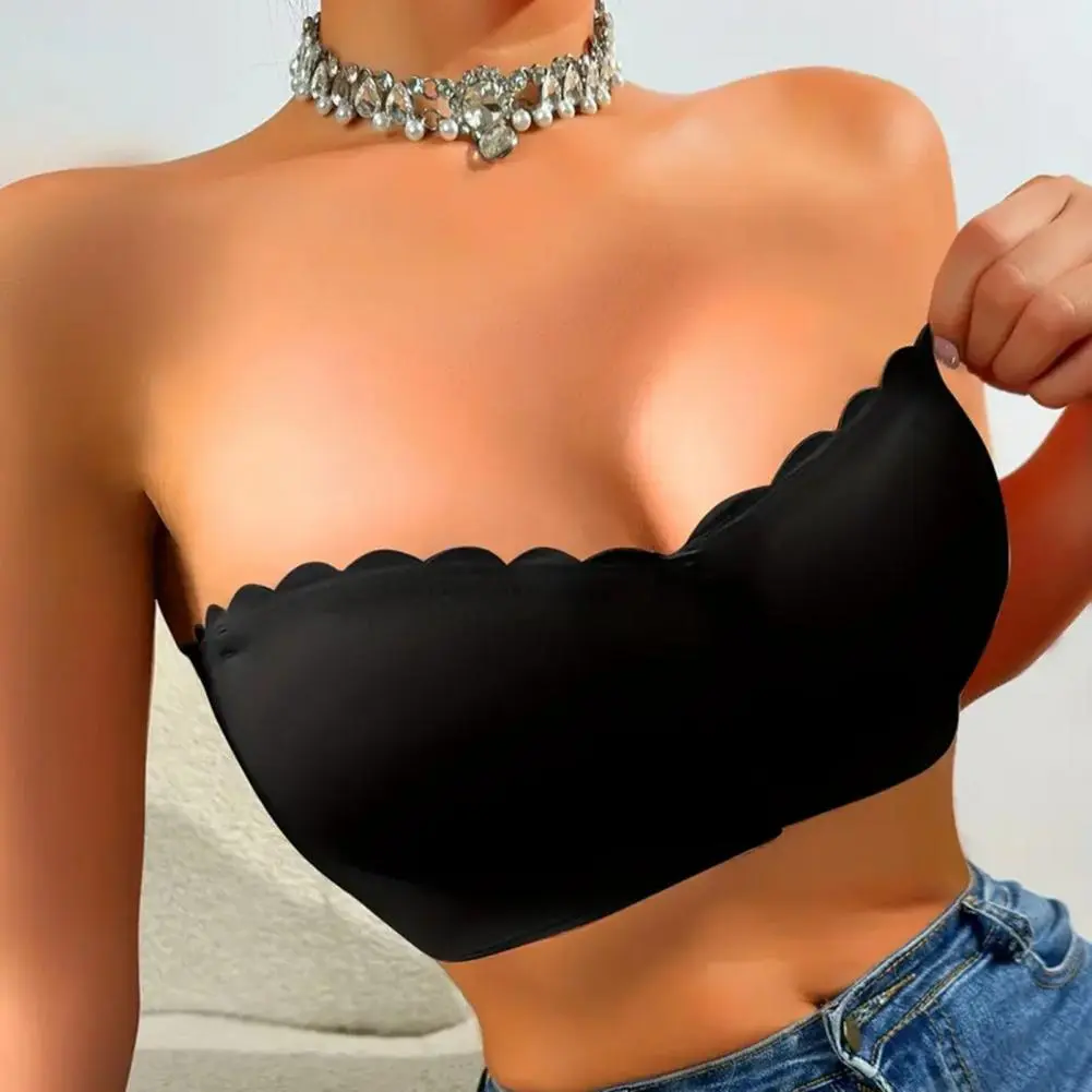 Women Strapless Bras wireless Seamless Bralettes Wireless Bra Soft Support Front Buckle detachable shoulder straps