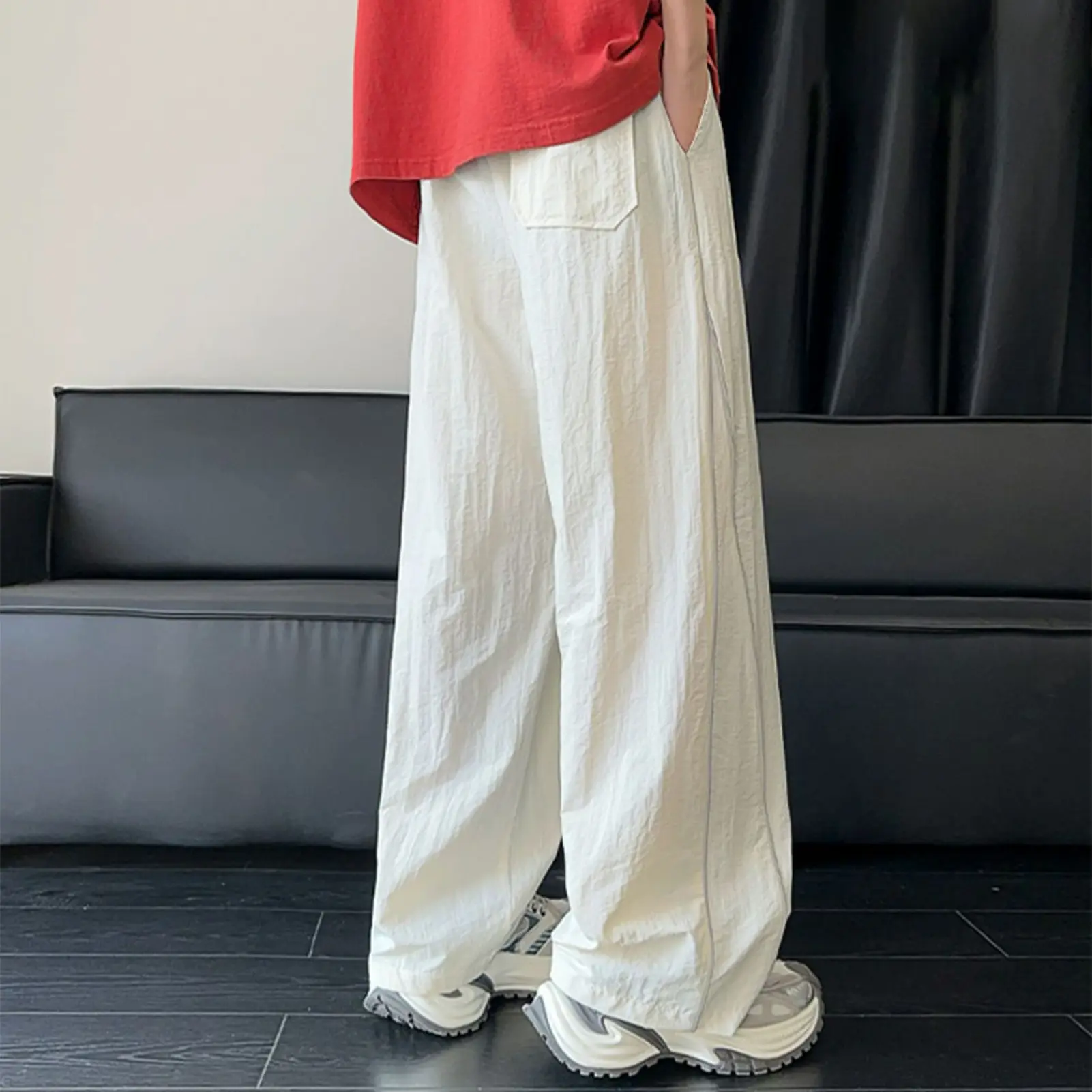 Sports Pants Men's Spring Autumn Loose Pants Men's Straight Sweatpants Casual Pants Trousers Men