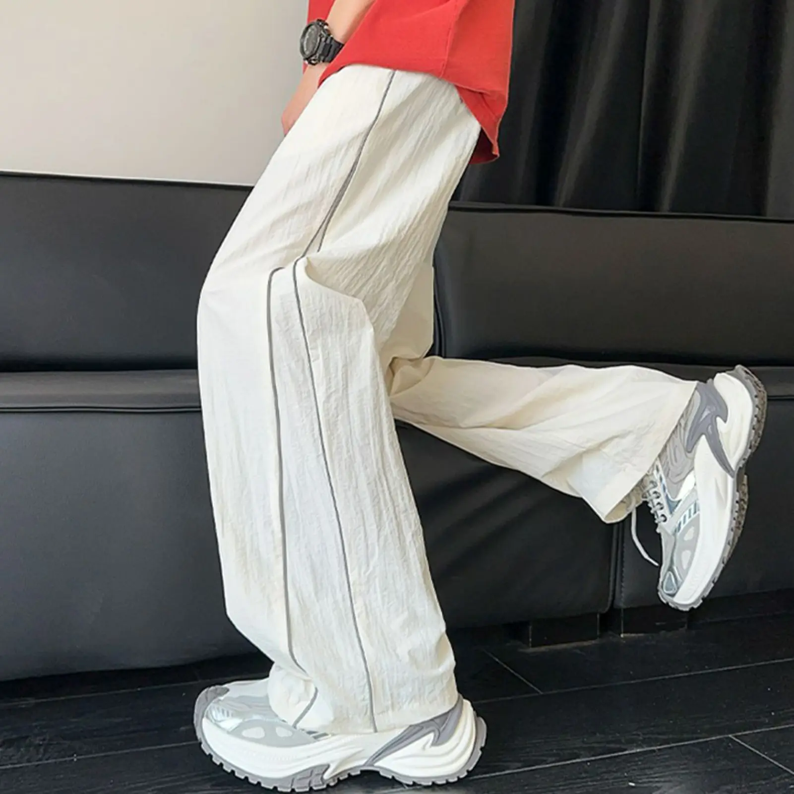 Sports Pants Men's Spring Autumn Loose Pants Men's Straight Sweatpants Casual Pants Trousers Men