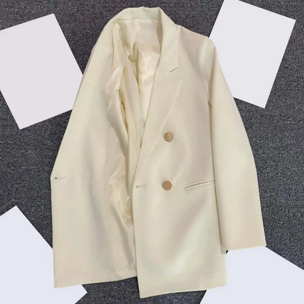 Green Pink Casual Loose Women Solid Button Long Sleeve Lapel Suit Jacket Female 2025 Spring Summer Lady Commute Outwear
