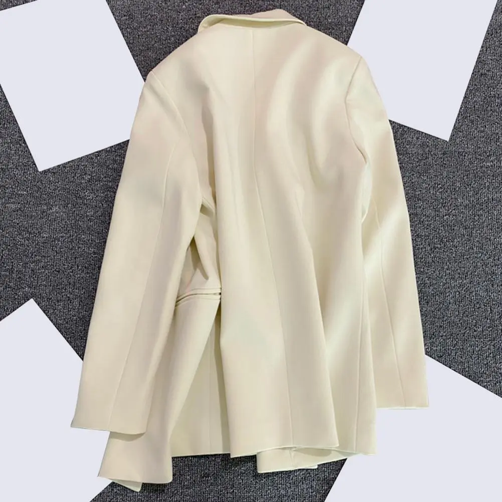 Green Pink Casual Loose Women Solid Button Long Sleeve Lapel Suit Jacket Female 2025 Spring Summer Lady Commute Outwear