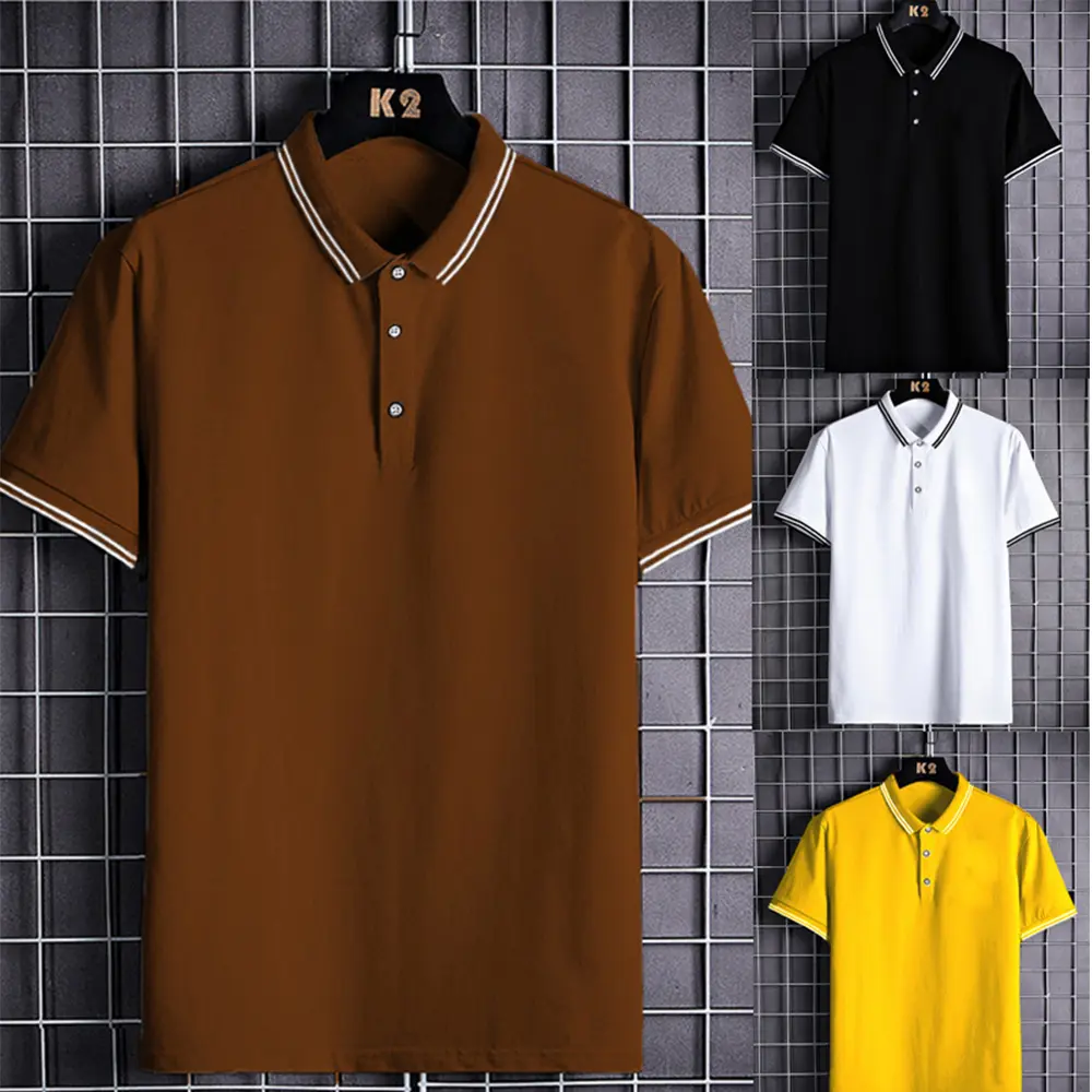 2024 summer casual shirt men short sleeve turn down collar slim fit sold color shirt for men plus size