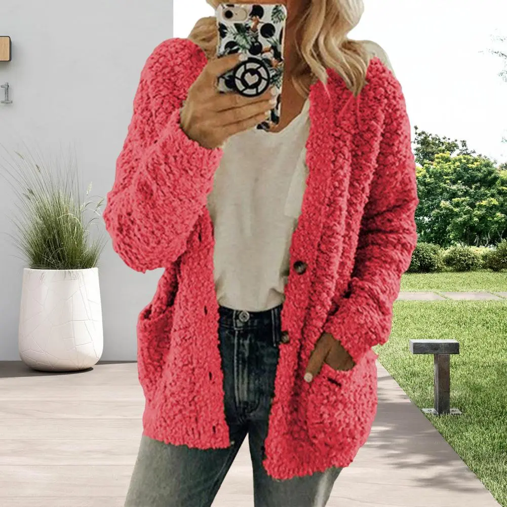 Fashion Warm Coat Autumn and Winter Press-pleated Printed Turn-collar Long-sleeved Shirt Two-piece Furry Coat