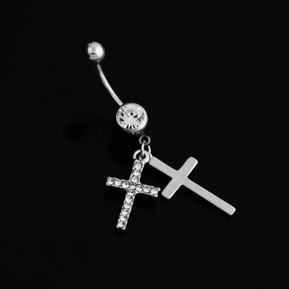 1PC Sexy Belly Navel Piercing Stainless Steel Fashion Heart Belly Button Ring For Women Girls Belly Piercing Ring Body Jewelry