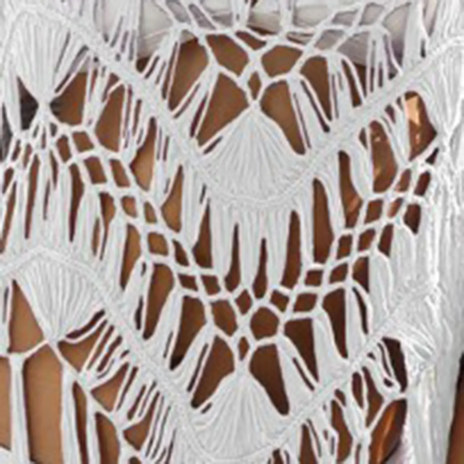 Bikini Cover-up dress Hook flower hollow Casual Women Summer Midi Dress 2023 Large Size Sleeveless A Line Boho Beach Dresses