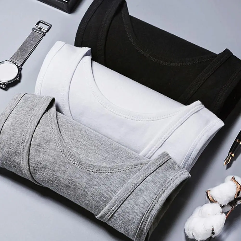 2pcs Fitness cotton Men's Washed Cotton Tank Tops Muscle Gym Sleeveless Workout T Shirts Running Beach Loose Tees