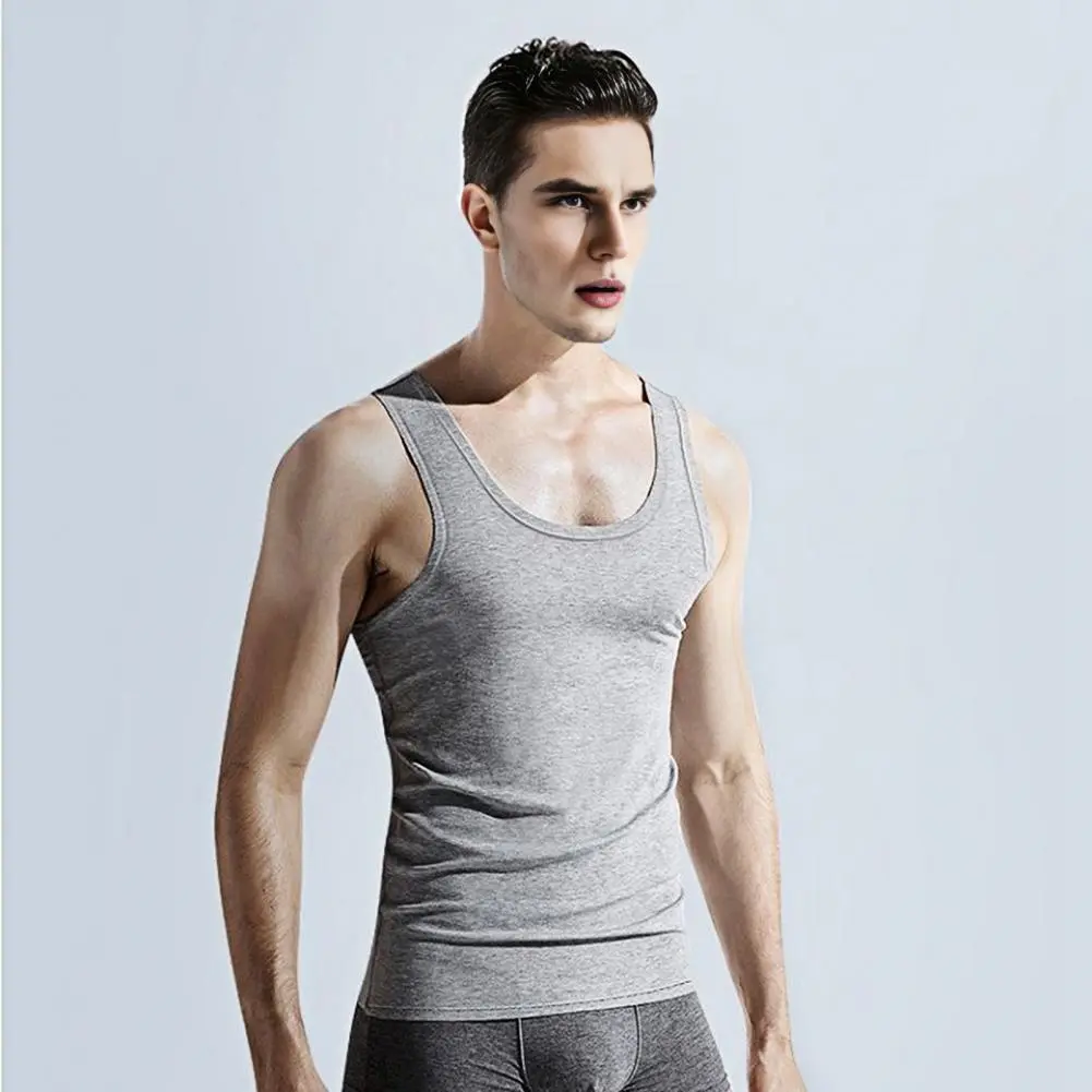 2pcs Fitness cotton Men's Washed Cotton Tank Tops Muscle Gym Sleeveless Workout T Shirts Running Beach Loose Tees