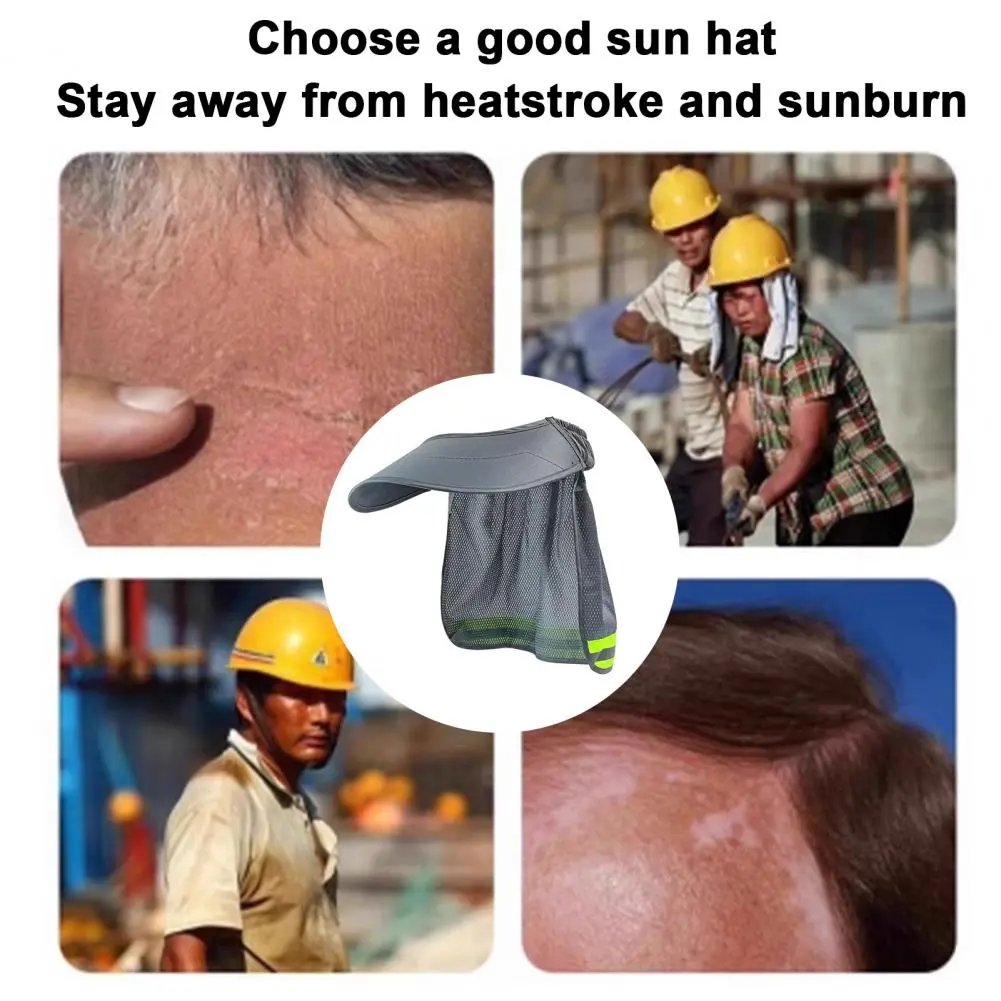 Breathable Sun Hat High Visibility Reflective Sun Hat with Uv Protection Safety Features for Day Night Wear Sun Hat with Neck