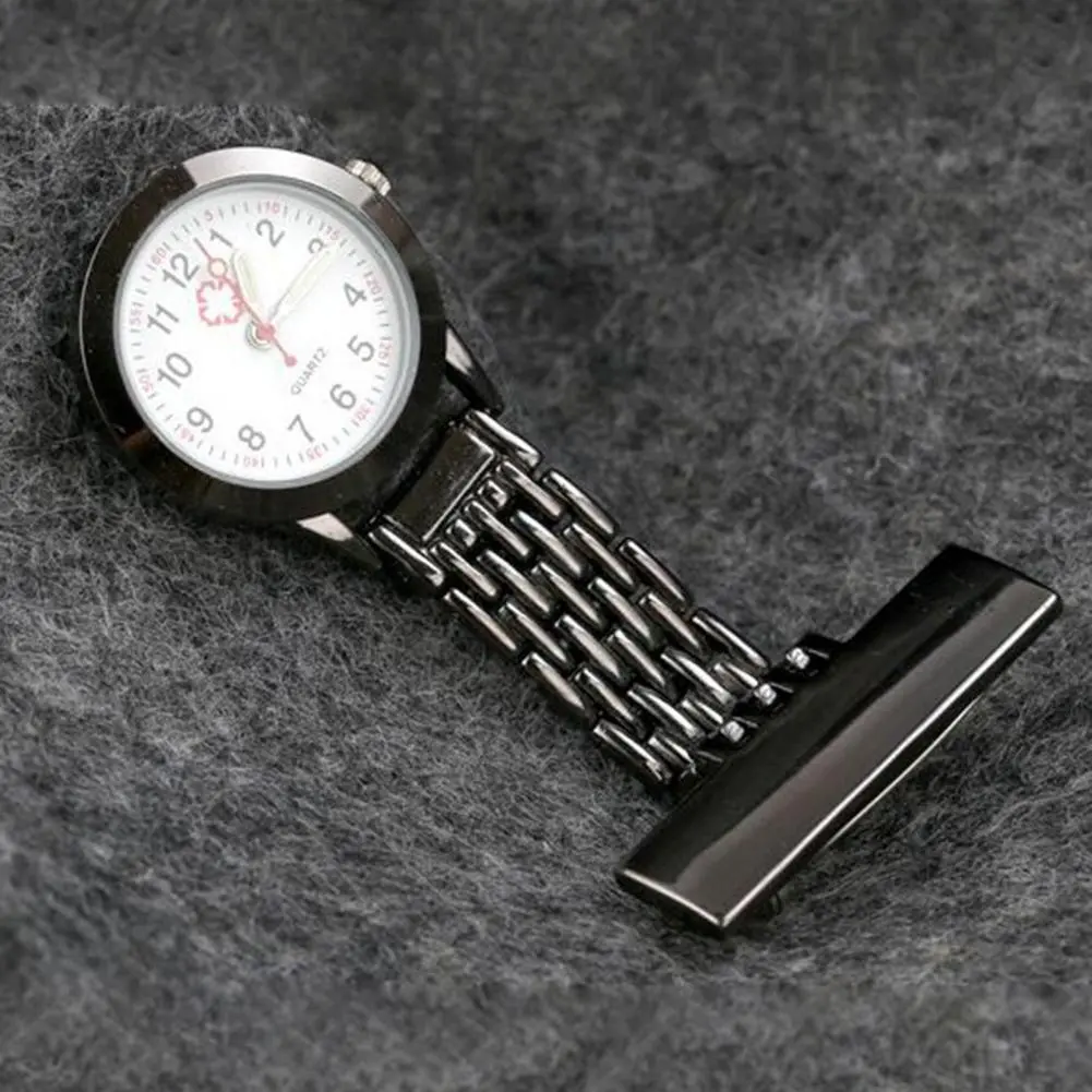 New Fashion Pin Brooch Count Meter Dial Luminous Hand Doctor Clock Fob Nurse Pocket Watch