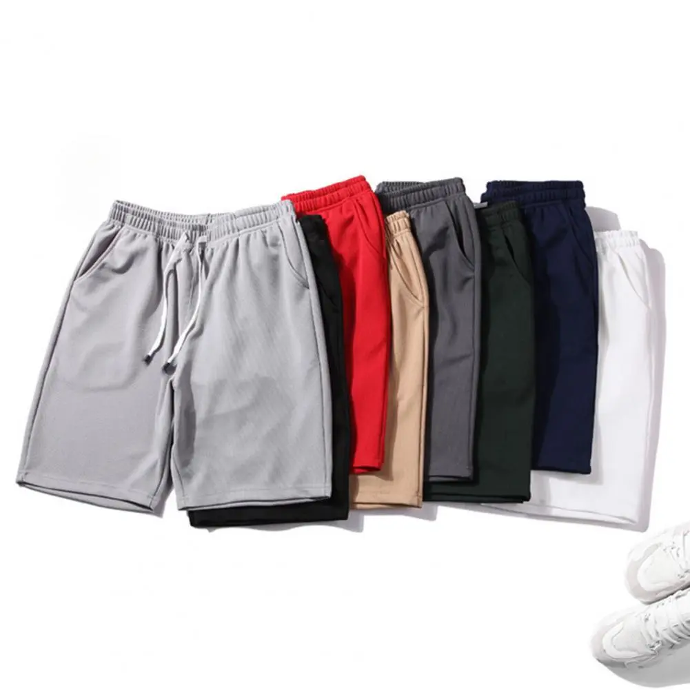 Summer Men Casual Shorts Quick Drying Drawstring Shorts Male Running Fitness Fast-drying Shorts Beach Short Pants