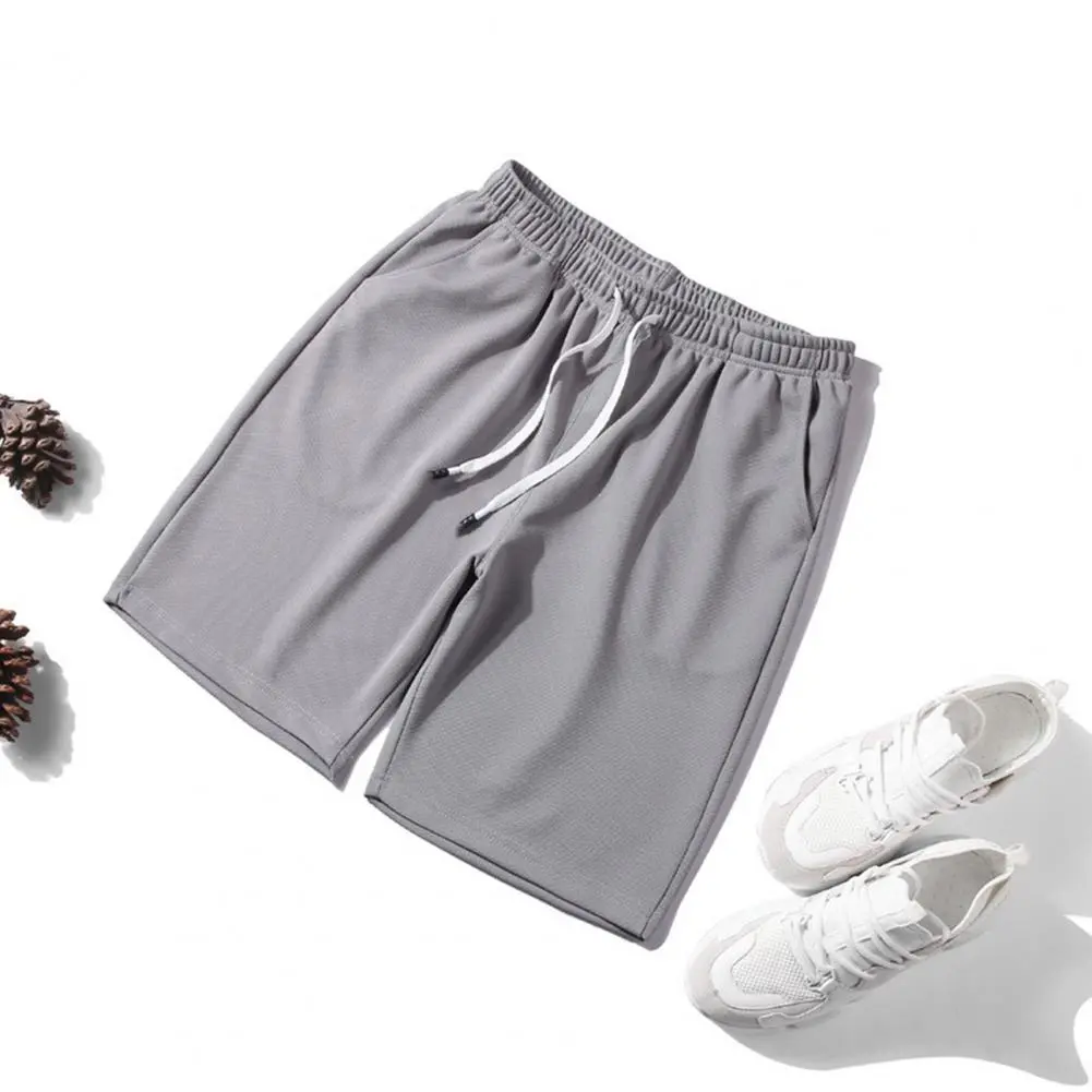 Summer Men Casual Shorts Quick Drying Drawstring Shorts Male Running Fitness Fast-drying Shorts Beach Short Pants