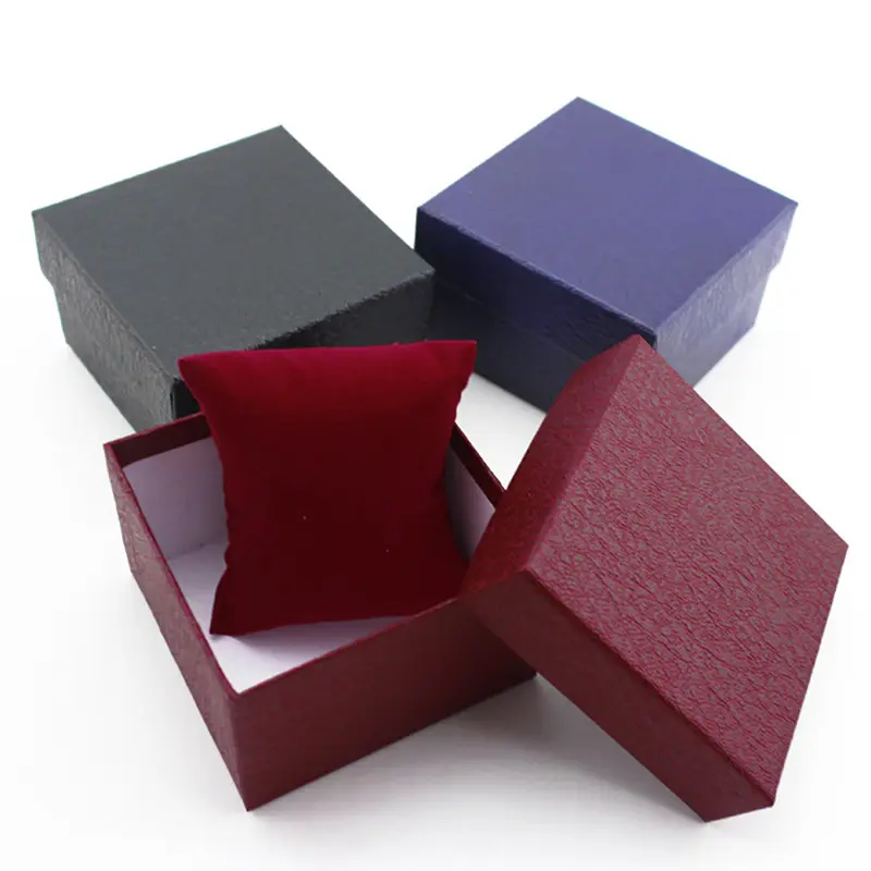 1PC Black Paper Jewelry Box Bracelet Necklace Ring Earring Box Handmde Kraft Wedding Gifts Packaging Box Jewelry Accessories