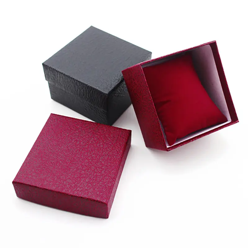 1PC Black Paper Jewelry Box Bracelet Necklace Ring Earring Box Handmde Kraft Wedding Gifts Packaging Box Jewelry Accessories