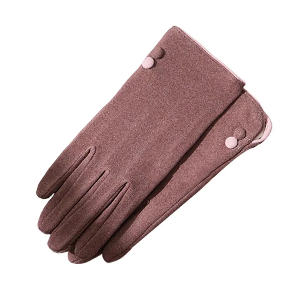 Men Velvet Gloves Windproof Fleece Winter Gloves for Women Touch Screen Warm Gloves for Outdoor Driving Stylish for Cold