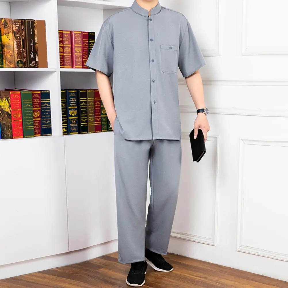 Shirts + Pants 2025 Summer New Style Sportswear Men's Casual Sets Male Fashion Chinese Style Shirts And Trousers M-4XL