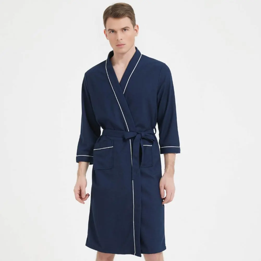 Extended Couple Sleep Robe Men Women Fashion plus Size Waffle Bathrobe Pyjamas Winter Warm Home Clothes