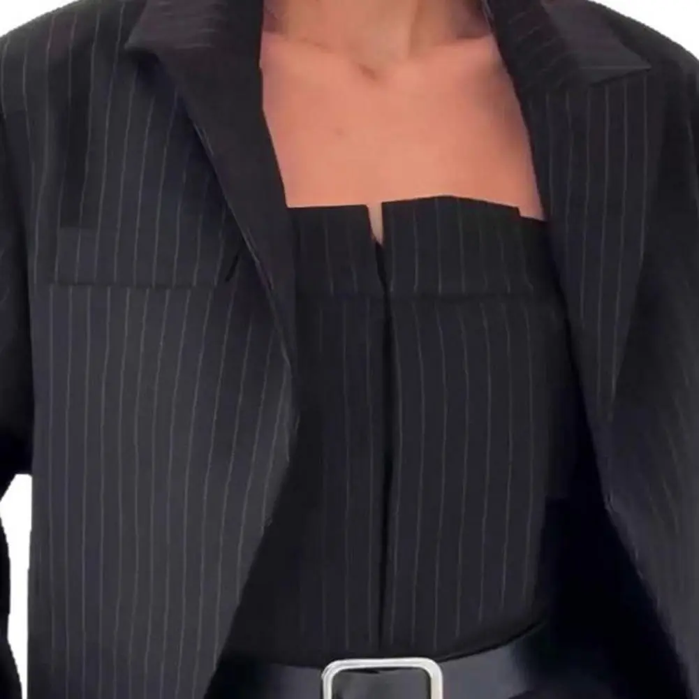 Women Fashion Blazer Lapel Slim and Jumpsuit 2pcs Sets Long Suit Coat Female Wild Office Lady Commute Woman Outercoat Top