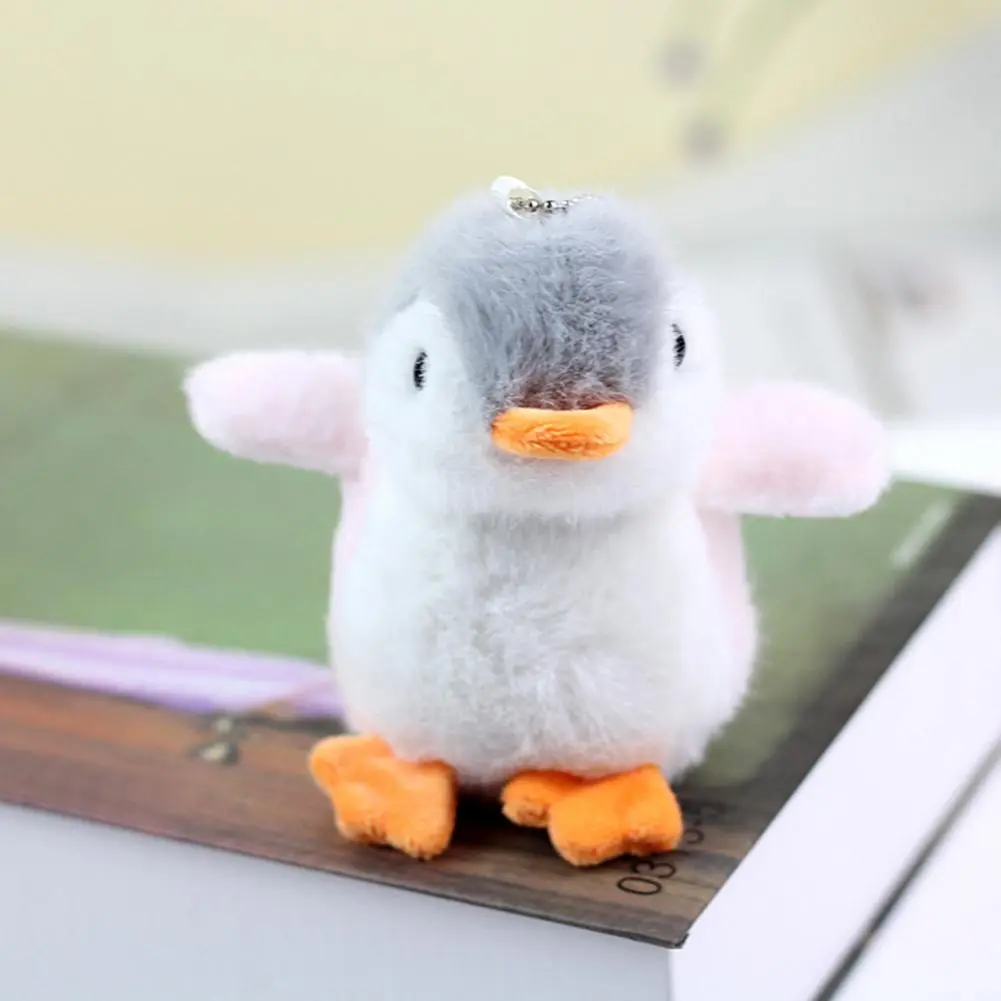 Cartoon Penguin Keychain Stuffed Penguin Plush Keyring Pendant Plush Key Ring For Girls Gifts 3D Eyes Cute Penguin Lovely Doll