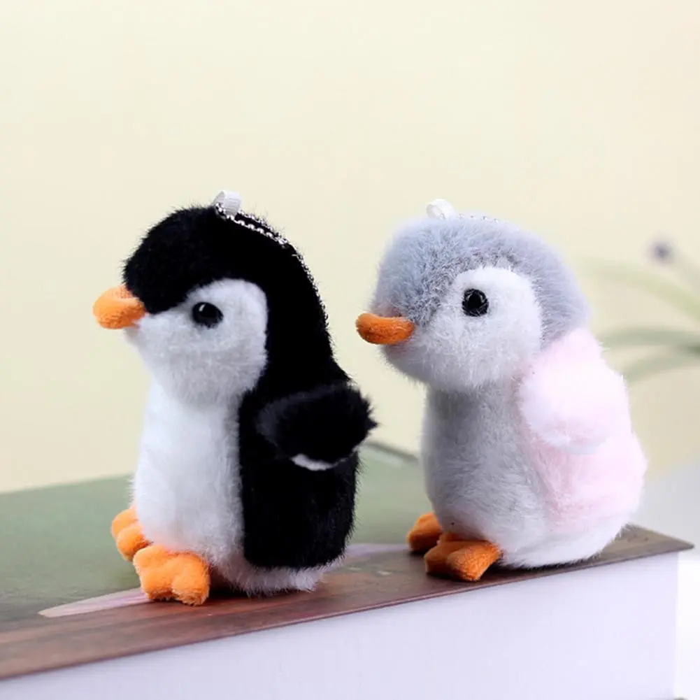 Cartoon Penguin Keychain Stuffed Penguin Plush Keyring Pendant Plush Key Ring For Girls Gifts 3D Eyes Cute Penguin Lovely Doll